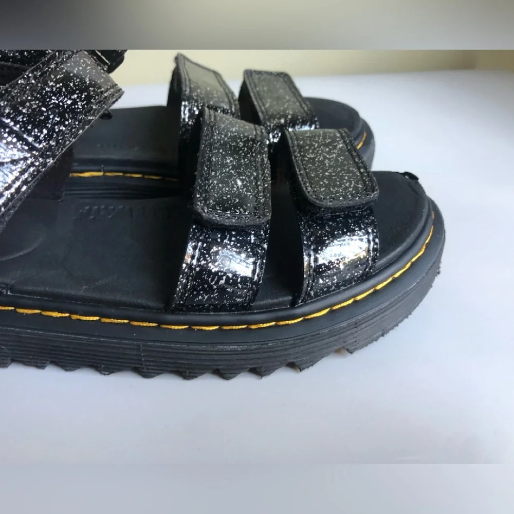 Dr. Martens JUNIOR KLAIRE GLITTER SANDALS Size: US 3 EUR 34